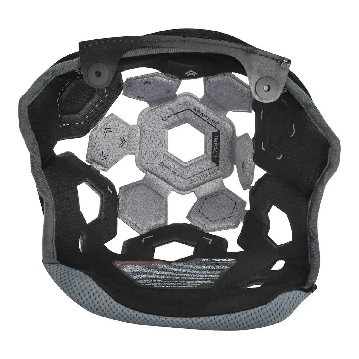 FLY Racing Formula Helmet Liner Black/Grey